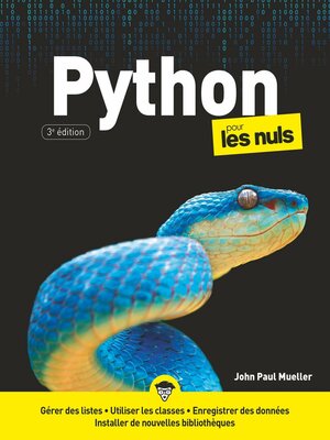 cover image of Python pour les Nuls, 3e éd.